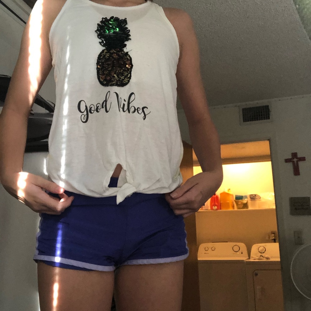 A white tank top
